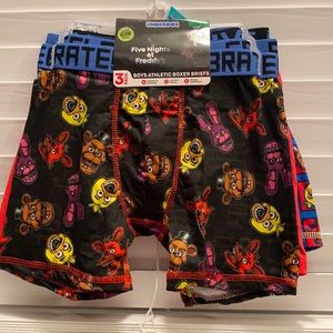 Boy’s Five Nights Character Boxer Briefs, 3 Pack